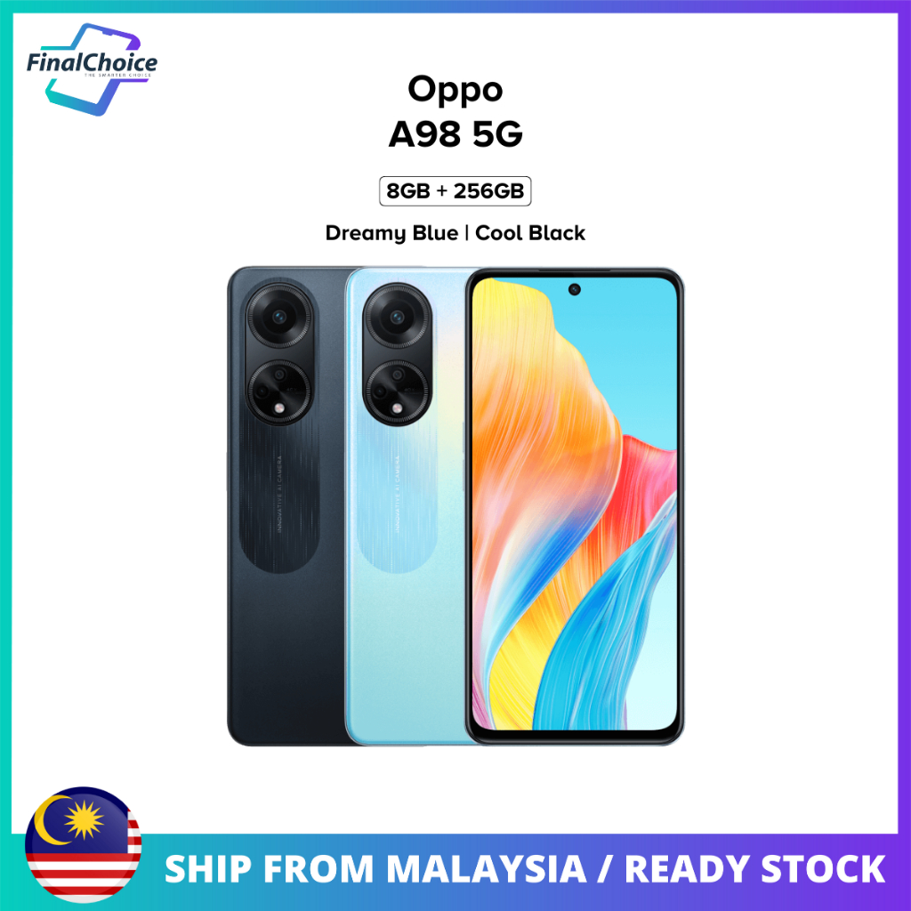 For OPPO A98 5G Case Cover OPPO A98 5G A 98 Capas New Shockproof Phone  Bumper