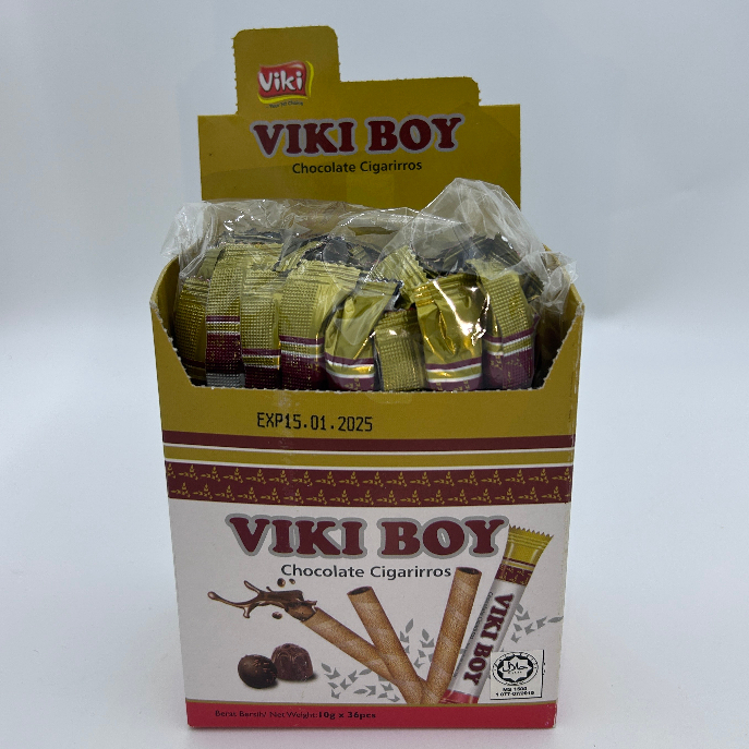 Viki Boy Chocolate Cigarirros Wafer Roll (10g x 36pcs) | Shopee Malaysia