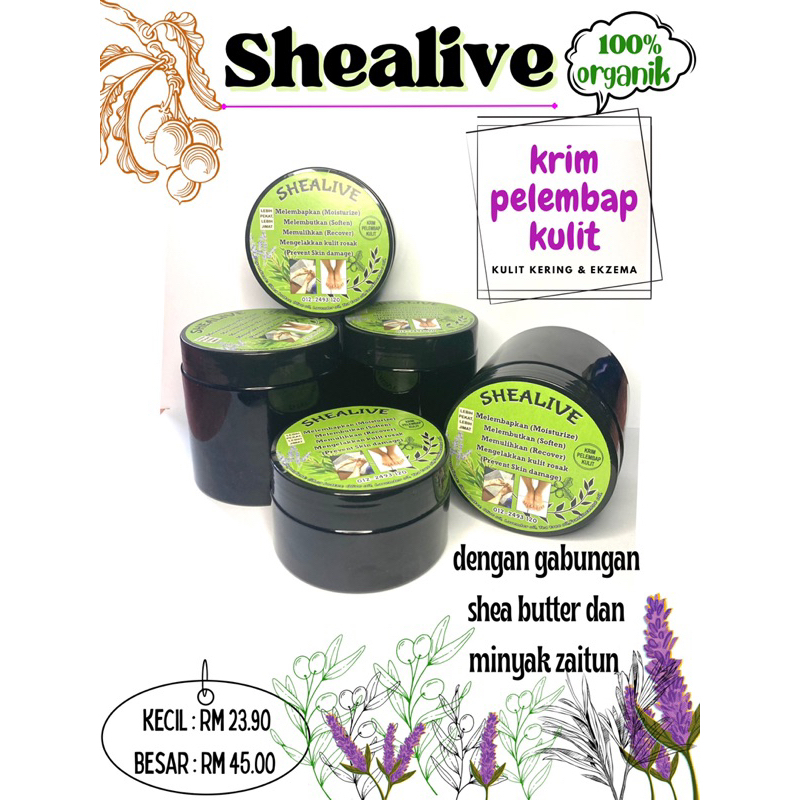 shea butter + olive oil body lotion for dry and eczema skin Shopee