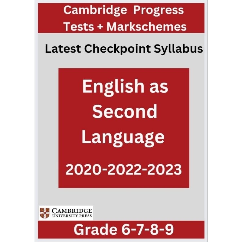 SC.63🌟Checkpoint Progress Tests Papers🌟English as second language🌟 ...