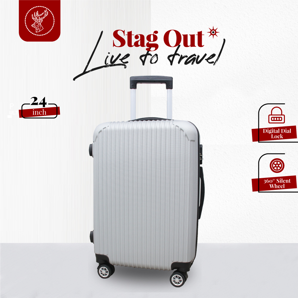 StagOut Pacific Ultralight ABS Hard Case CheckIn Size Travel Luggage