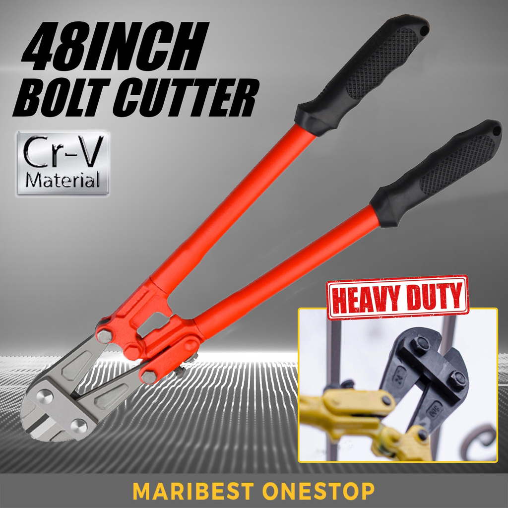 48 INCH Heavy Duty Bolt Cutter Besi Pemotong Wayar Besi Steel Lock Wire Cutter Cutting Bolt