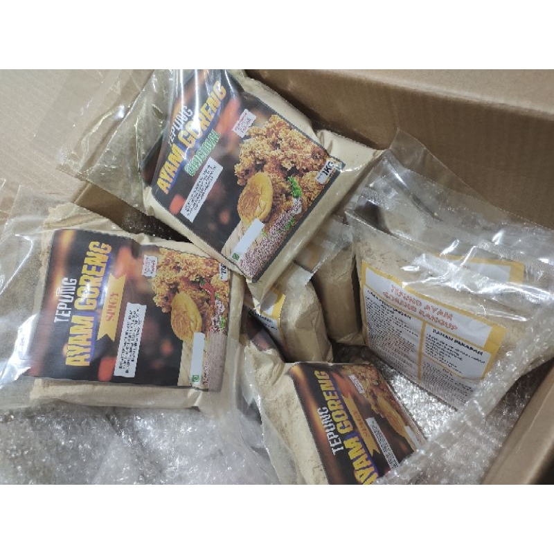Tepung ayam goreng kerinting/crispy/ayam singgit(borong 10kg) | Shopee ...