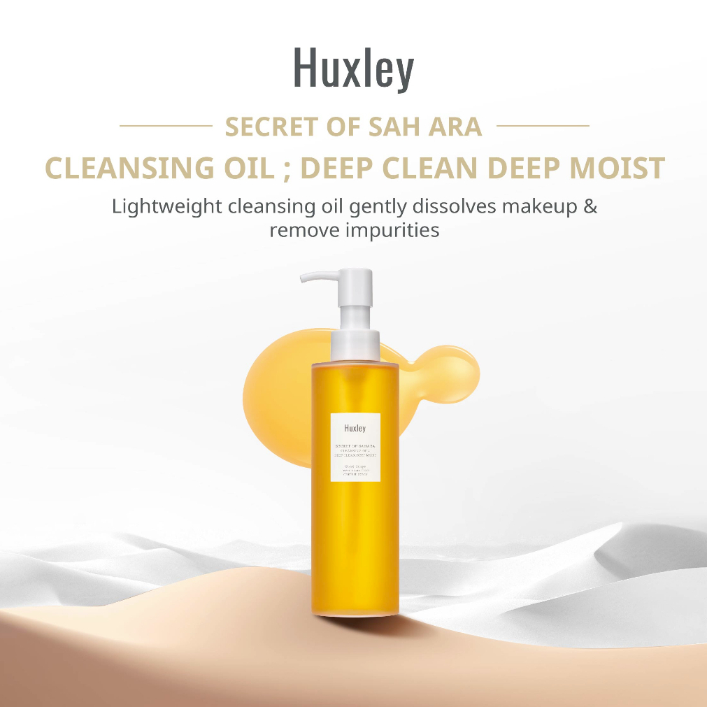 Huxley Official Cleansing Oil ; Be Clean Be Moist (200ml) Remove
