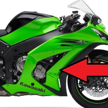 Kawasaki Zx10r Gen 4 Side Fairing Shopee Malaysia