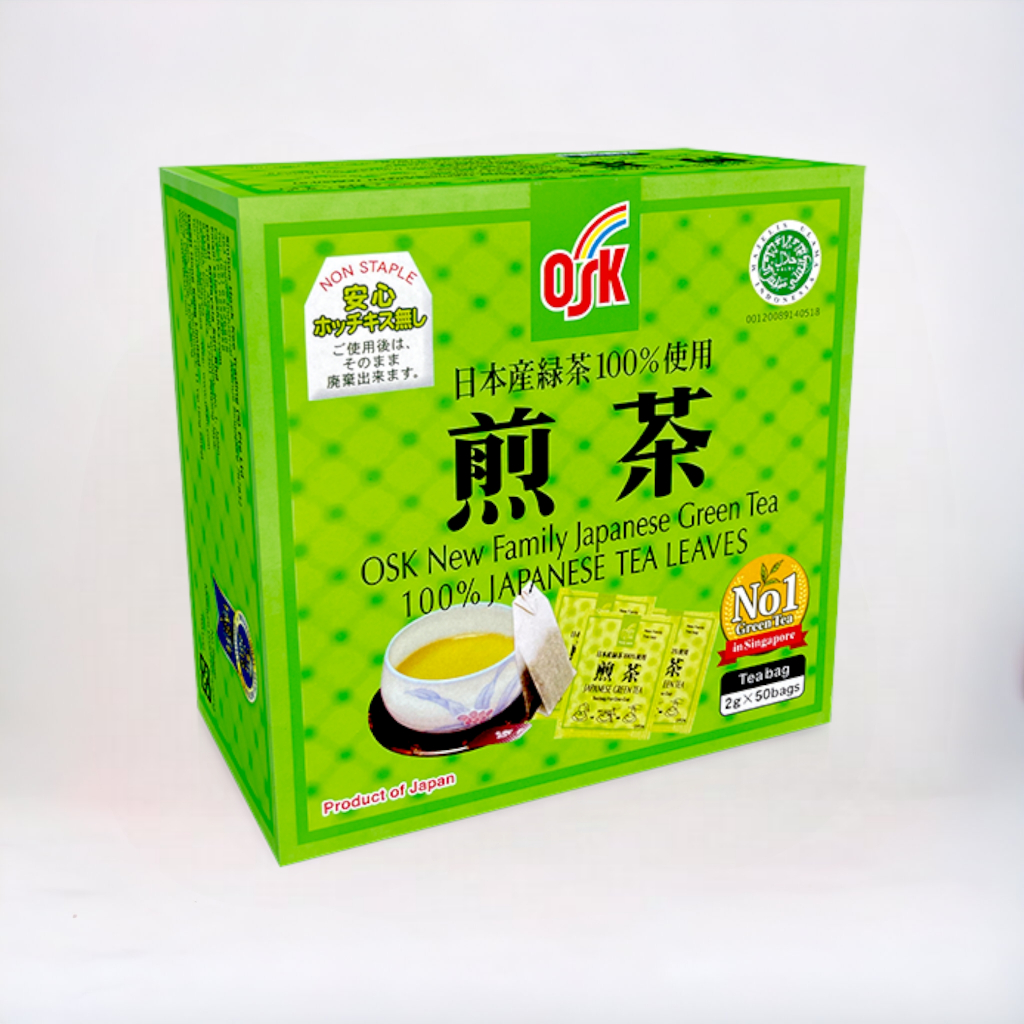 OSK JAPANESE GREEN TEA LEAVES 2GX50'S Shopee Malaysia