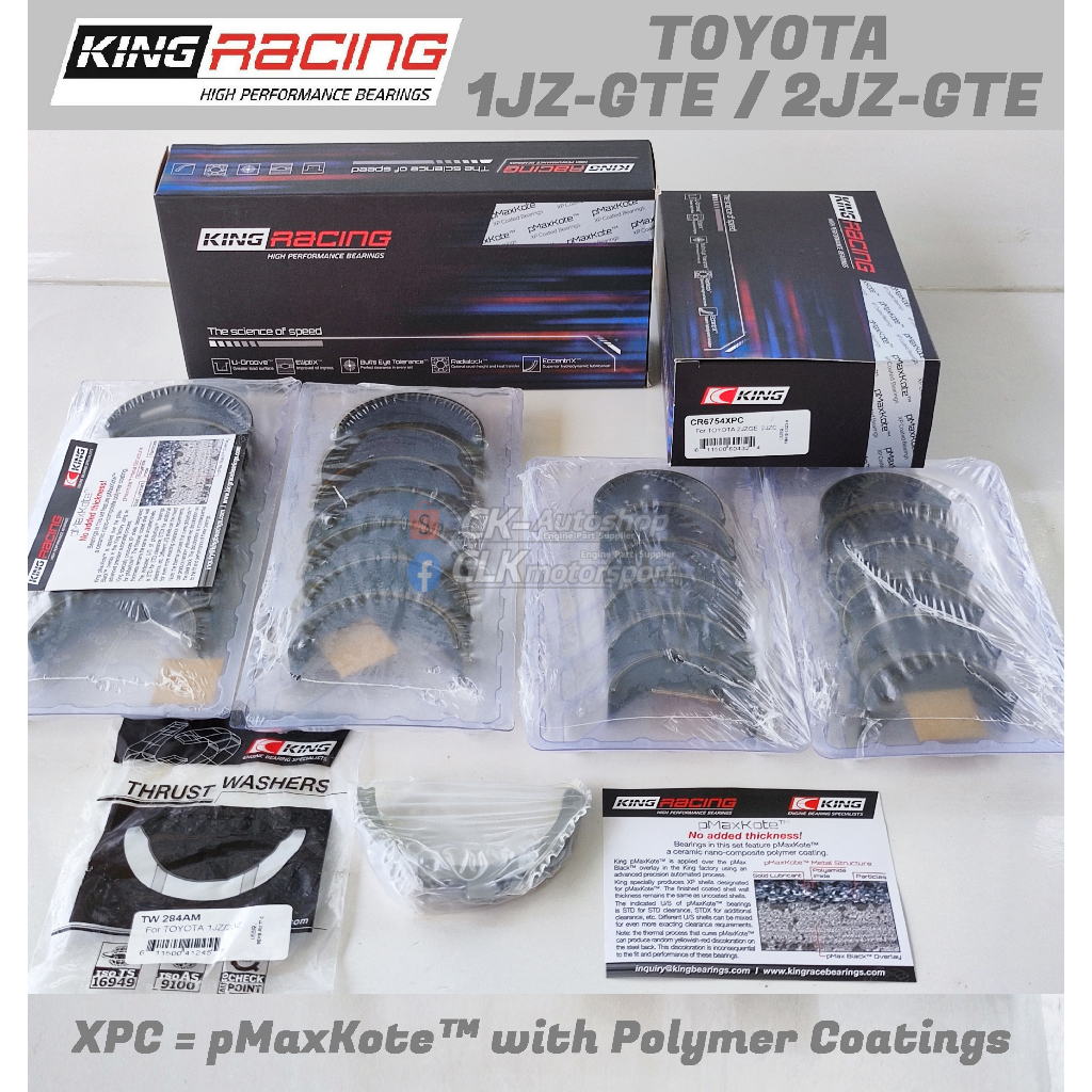 KING Race XPC Bearing - TOYOTA 1JZGTE 2JZGTE For Supra JZA70 80 Aristo ...