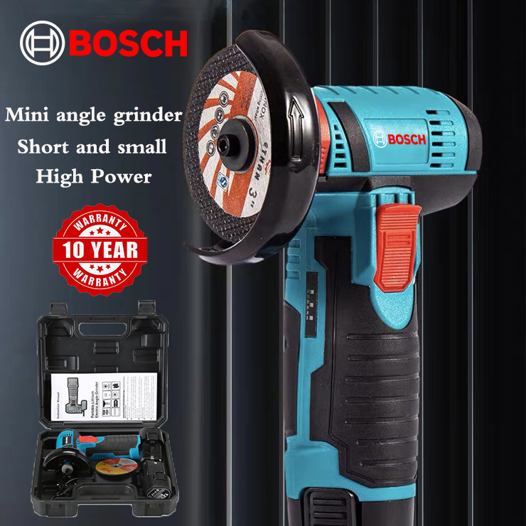 Bosch Mini Angle Grinder 12V 2.0Ah Liion 80mm Portable Cordless Angle