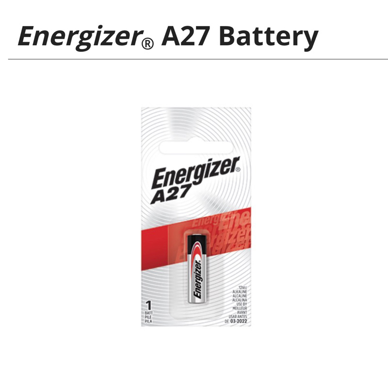 【100 Original】Energizer® A27 Battery ｜ Expire Date 11/2025 Shopee