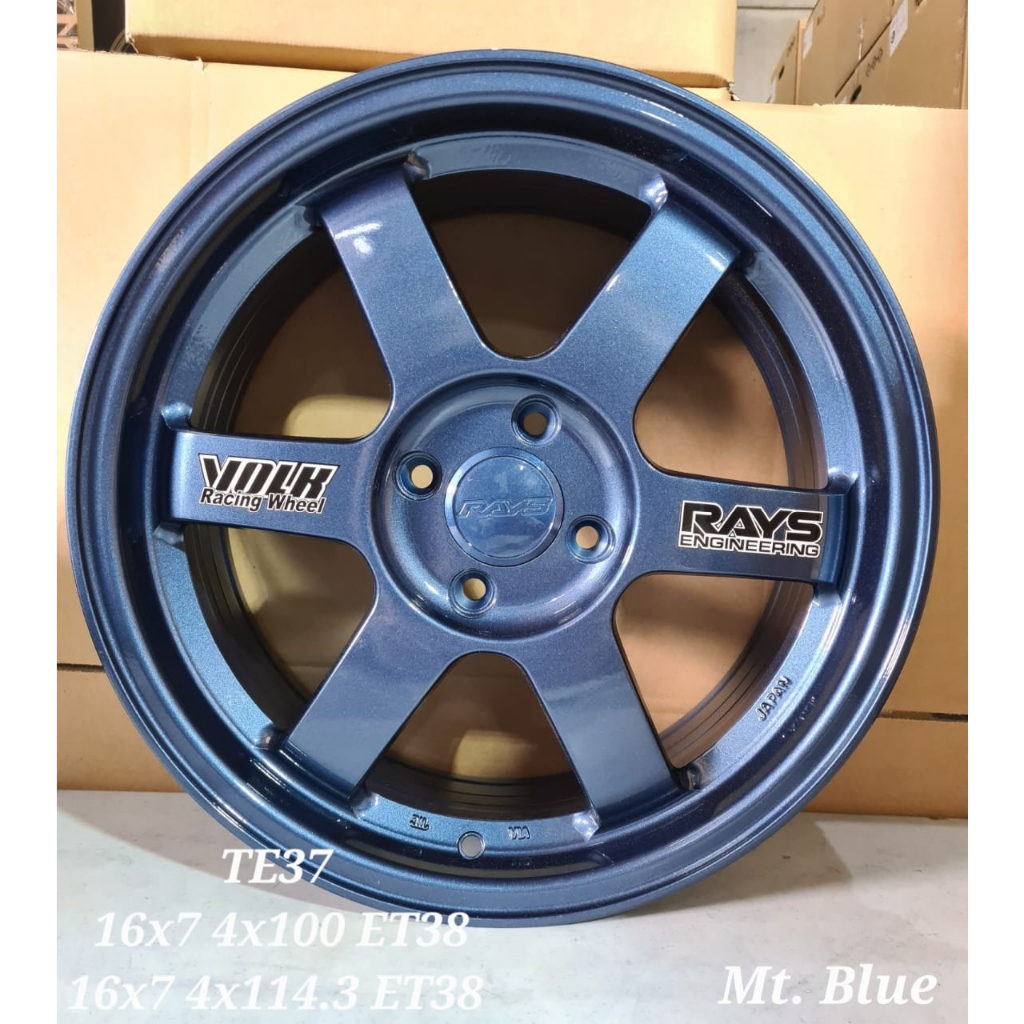 TE37 RAYS WHEEL FLOWFORMING WHEEL LIGHT WEIGHT 15X6.5 | Shopee Malaysia