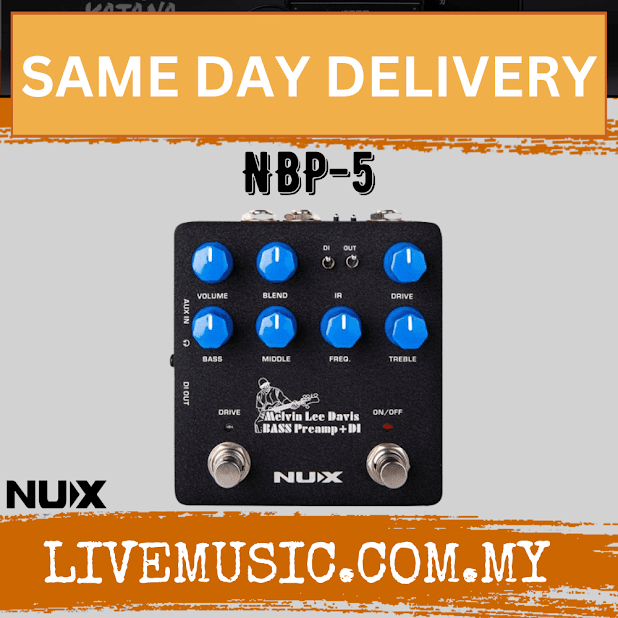 *SAME DAY DELIVERY* NUX NBP-5 Melvin Lee Davis Bass Preamp + DI (NBP5 ...