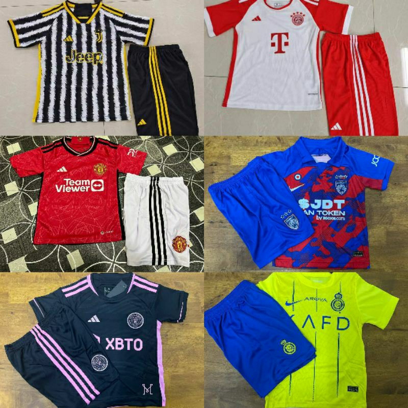 JERSI KIDS KANAK-KANAK JOHOR BAYERN INTER MIAMI AL NASSR MANCHESTER