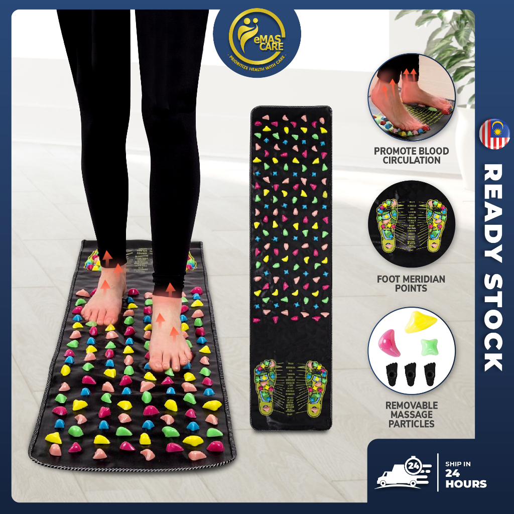 Foot Massage Walking Mat Pad Long Medical Reflexology Acupressure Toe