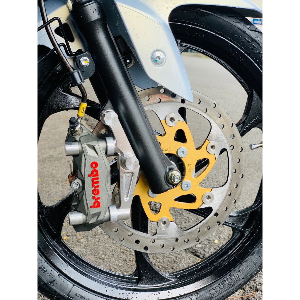 Y15ZR Y16 RS150 RSX150 ORIGINAL BREMBO M3 K50 K5 4POT RED LOGO CALIPER