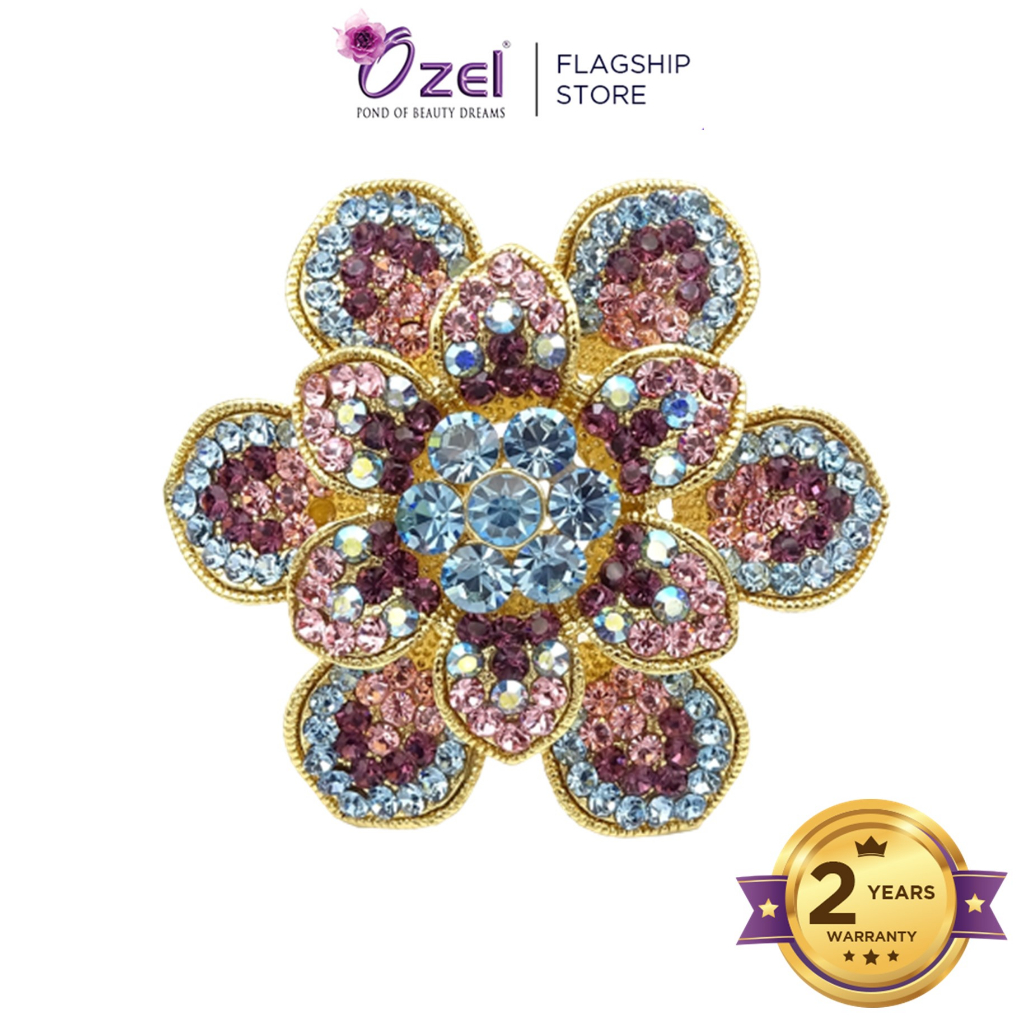 Ozel Flower Brooch B185 Kerongsang & Pin Tudung, Hijab, Songkok, Baju