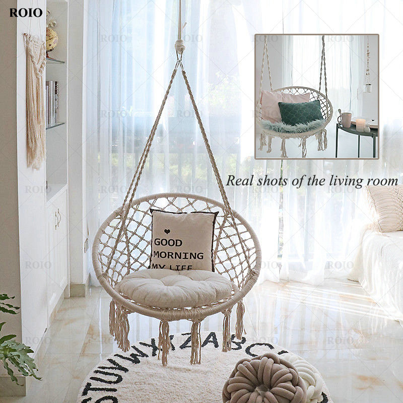 Ready Stock💥Round Hanging Swing chair Kids/Adult Swing Round Hammock