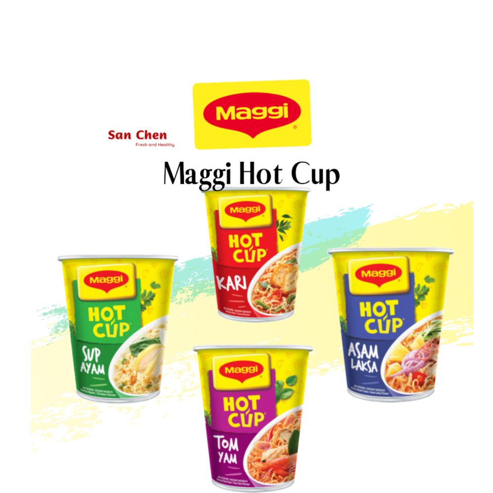 Maggi Hot Cup Kari Sup Ayam Tom Yam Asam Laksa Shopee Malaysia