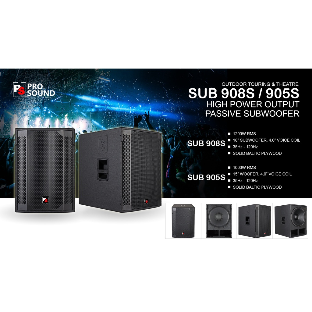 (SEBIJI/ PER UNIT) PS Pro Sound SUB 908S 18