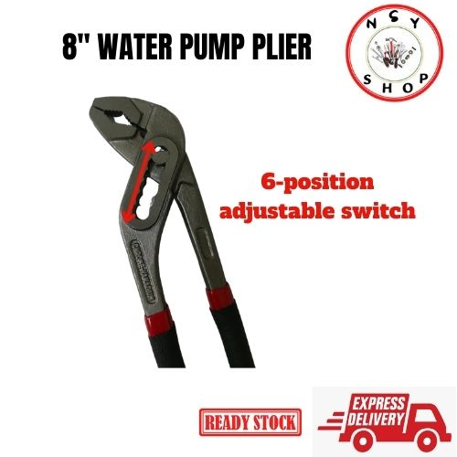 Water Pump Plier/8”Plumbing Pipe Plier/Playar Pam/Pipe Wrench/Pam air ...