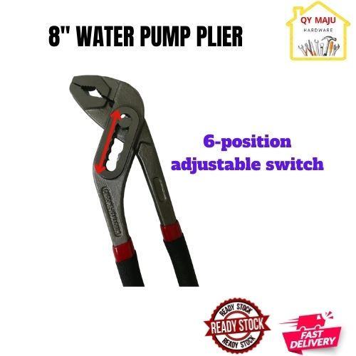Water Pump Plier/8”Plumbing Pipe Plier/Playar Pam/Pipe Wrench/Pam air ...