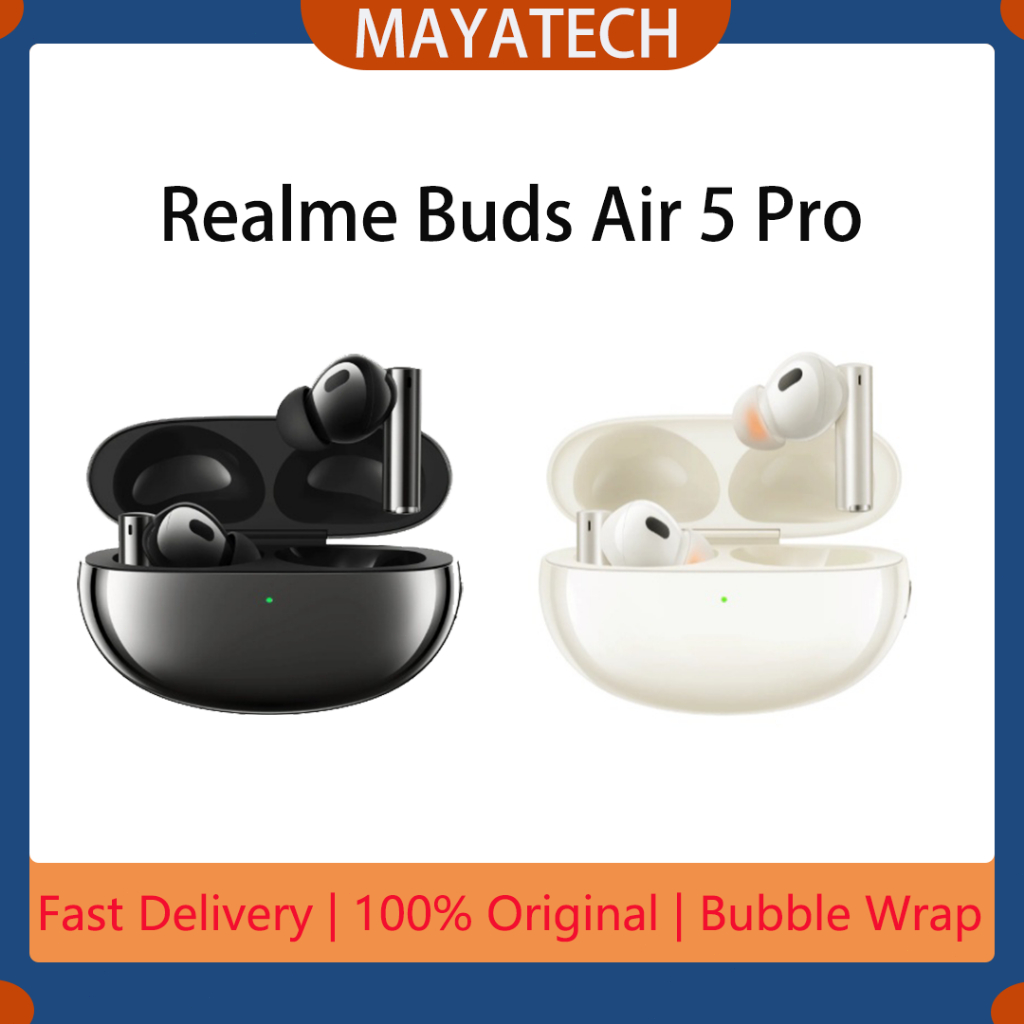 Realme Buds Air 5 Pro True Wireless Earphones 50dB ANC Bluetooth 5.3 - NEW