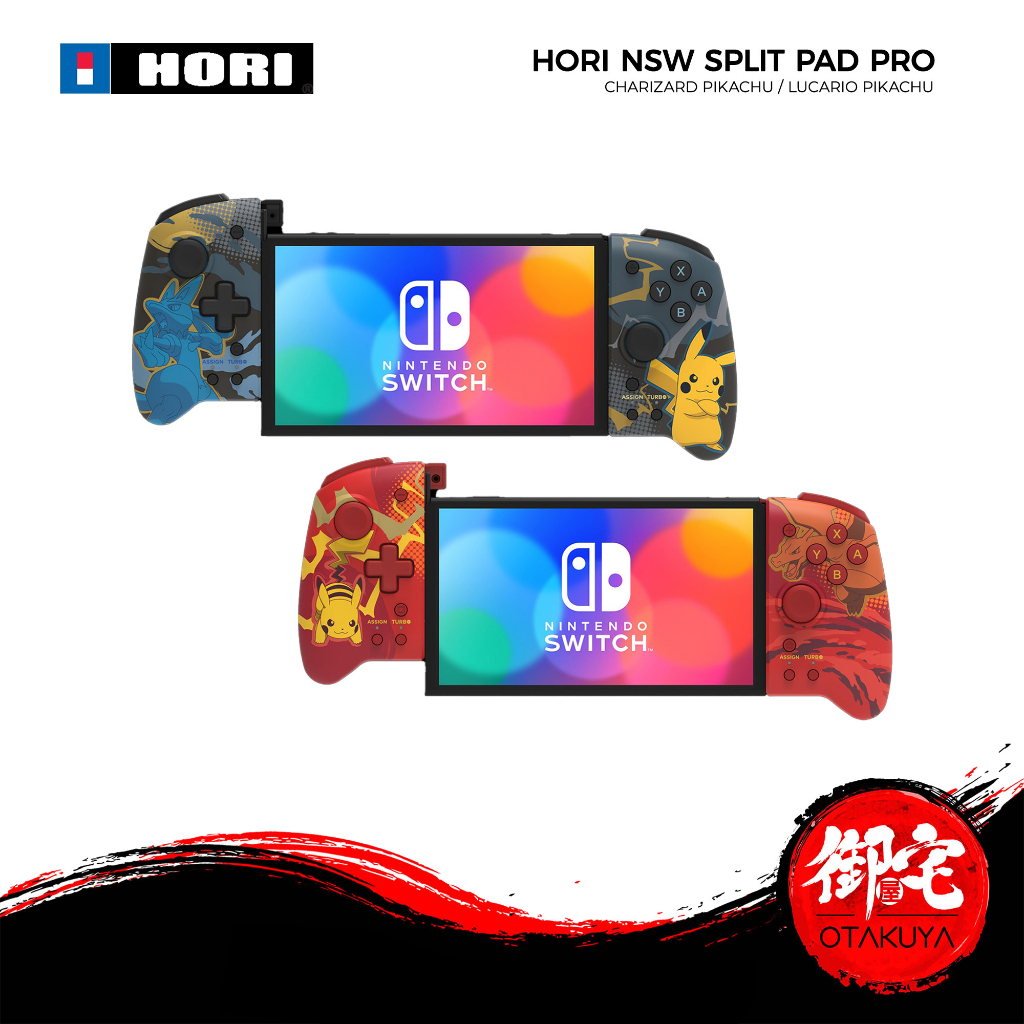 / Charizard Lucario Shopee Nintendo - Switch HORI | Pro Split Pad & Edition Pikachu Malaysia