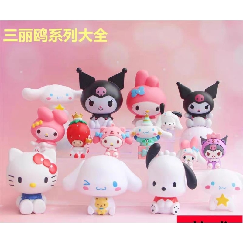 Ready Stocks Sanrio Melody Kuromi Cinnamoroll Cake Topper Decoration库洛米 ...