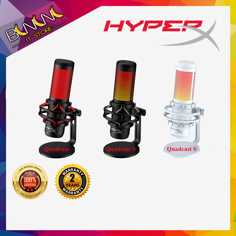 HyperX QuadCast USB Condenser Gaming Microphone Anti-Vibration