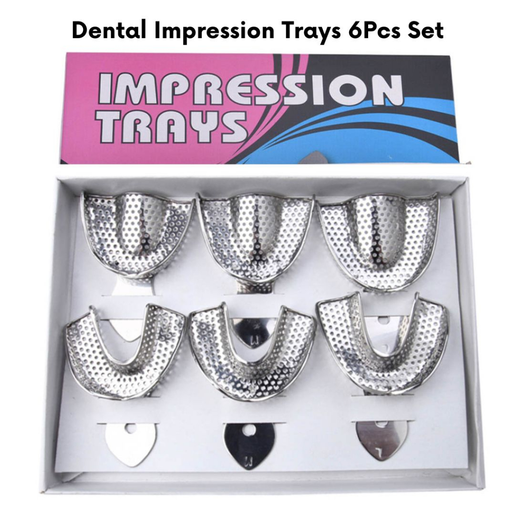 Dental Tray Denture Instrument Stainless Steel Dental Impression Trays