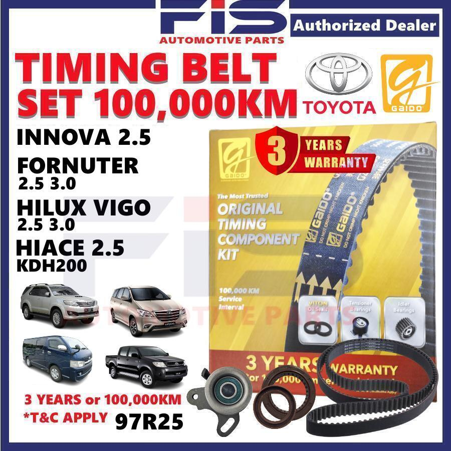FIS Original GAIDO Timing Belt Set Toyota Innova Fortuner