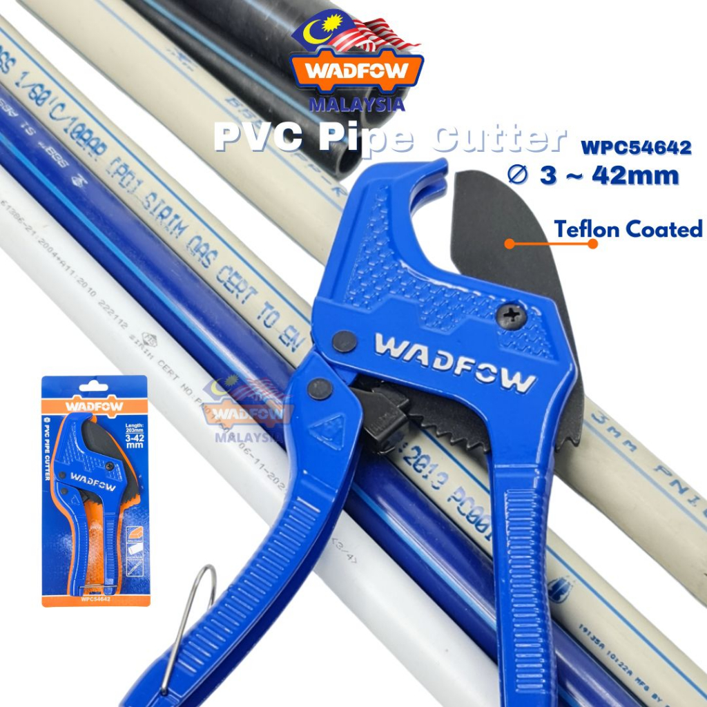 WADFOW PVC Pipe / UPVC Pipe / Poly Pipe /PPR Pipe / ABS Pipe Cutter ∅ 3