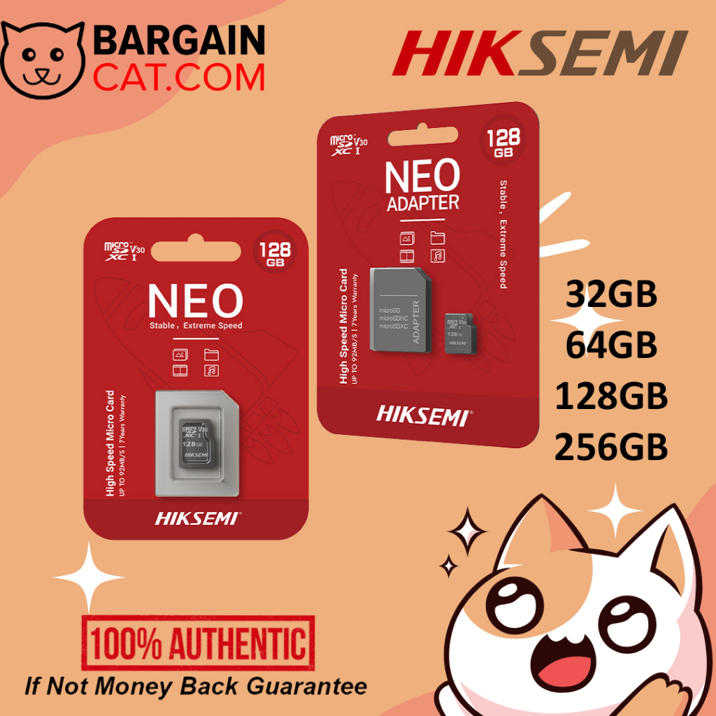 HIKVISION D1 32/64/128/256GB HIGH SPEED CCTV DASHCAM GRADE MICRO SD