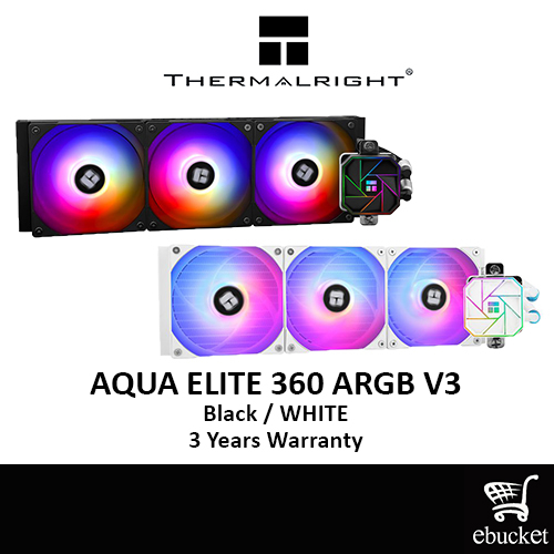 Thermalright Aqua Elite 360 V3 - Watercooling Double PWM ARGB Pour PC Gaming | Refroidissement Liquide Haute Performance