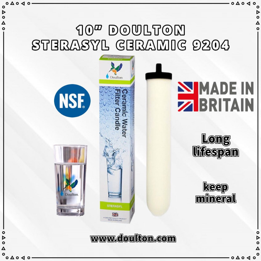 Doulton Sterasyl 9204 Ceramic Water Filter Candle plus Antibacterial