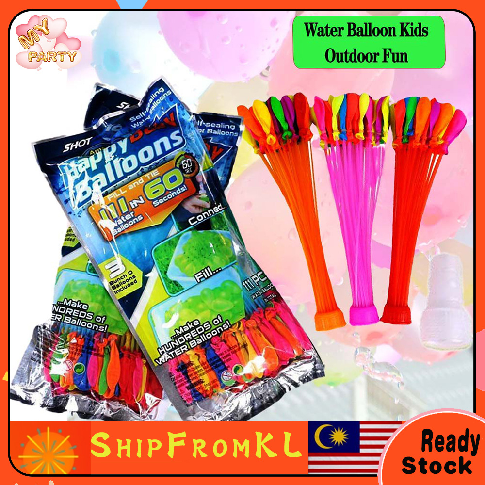 111pcs Water balloons Kid Outdoor Fun Quick Fill Self Sealing kid fun