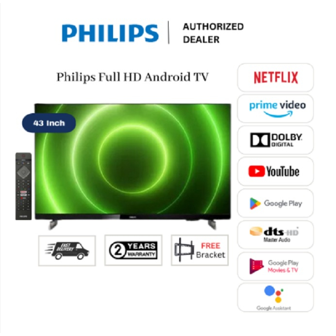 Philips 43PFT6916/68 43" Full HD HDR Android Smart LED TV - Affordable ...