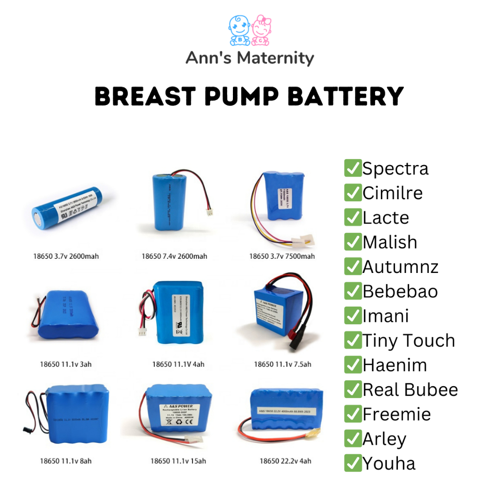 Battery for Breast Pump Spectra Cimilre Lacte Autumnz Malish Imani