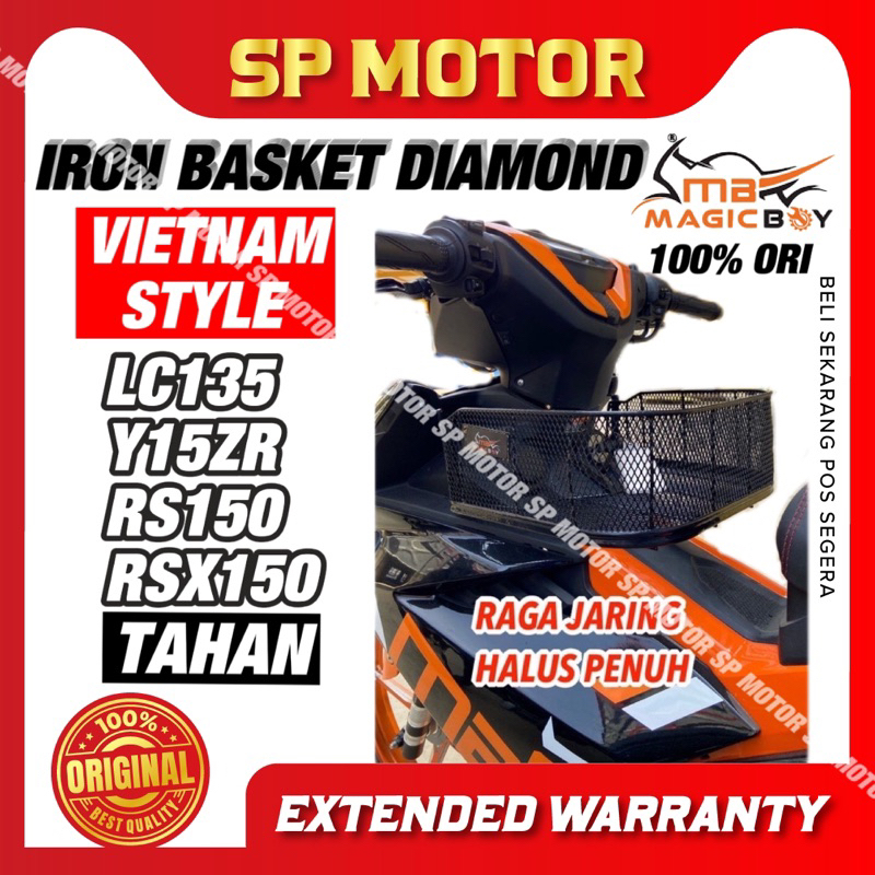 VIENTAM STYLE IRON BASKET (DIAMOND) SHAPE MAGIC BOY RAGA JARING HALUS ...