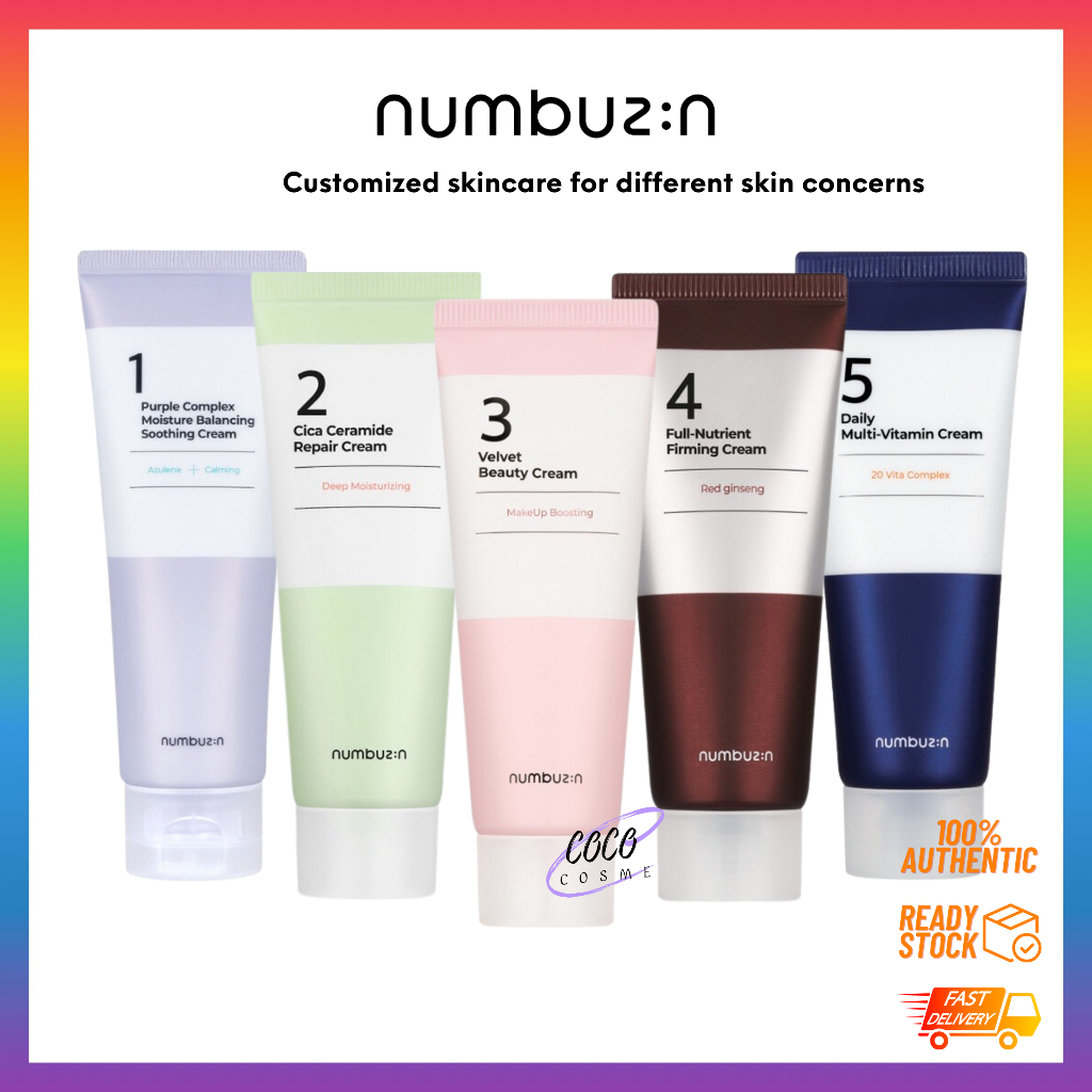 Numbuzin Cream Collection No.1 - No.5 (5 Types) [coco Cosme] 