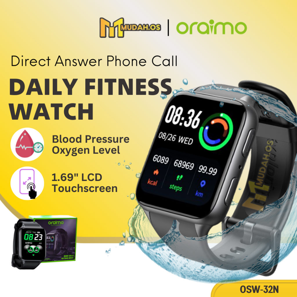 ORAIMO Smart Watch Waterproof MD32N Sport Smartwatch Android Jam Tangan