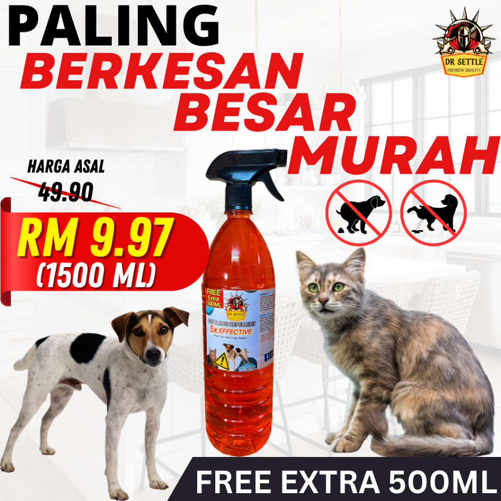 Dog & Cat Repellent (1500ML) Penghalau Halau Kucing Plant Extract Water