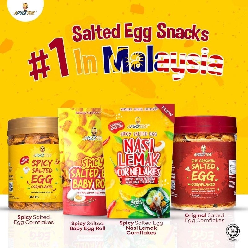 Aducktive Series Salted Egg Cornflakes Originalspicy T Box