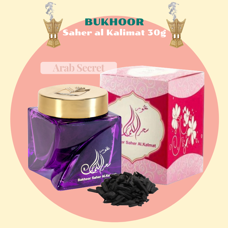 Bukhoor Saher al Kalimat Ori Dari Saudi Arabia Gaharu Oud Bakhoor Kayu