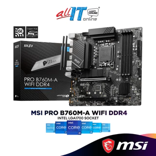 MSI PRO B760M-A WIFI DDR4 Micro ATX (mATX) Intel Motherboard | Intel LGA1700 Socket