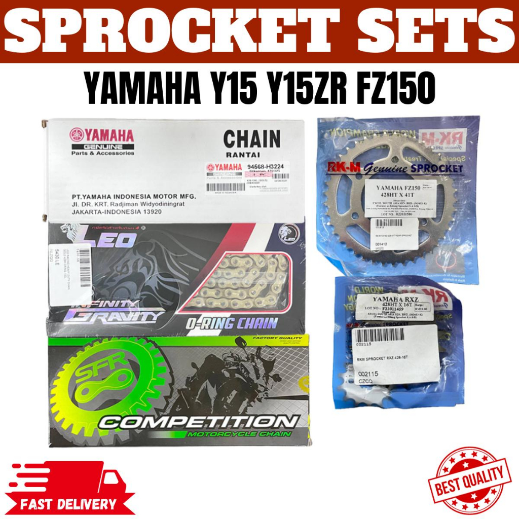 YAMAHA Y15 Y15ZR FZ150 FZ150I SPROCKET SETS YAMAHA SRF RKM LEO SIZE 36