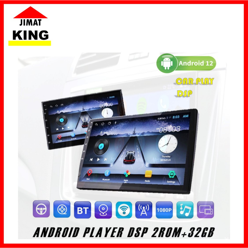 Android Player [2GB RAM+32GB ROM] Car Android Player Kereta Touchscreen ...