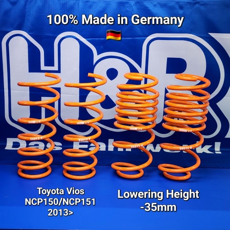 Toyota Vios NCP150 NCP151 - H&R Springs | Shopee Malaysia