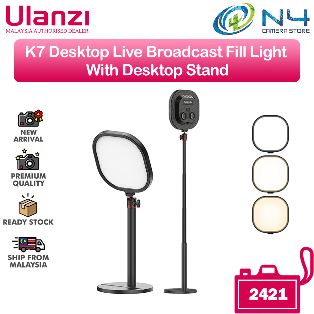 Ulanzi VIJIM K7 Desktop Live Broadcast Fill Light With Desktop Stand ...