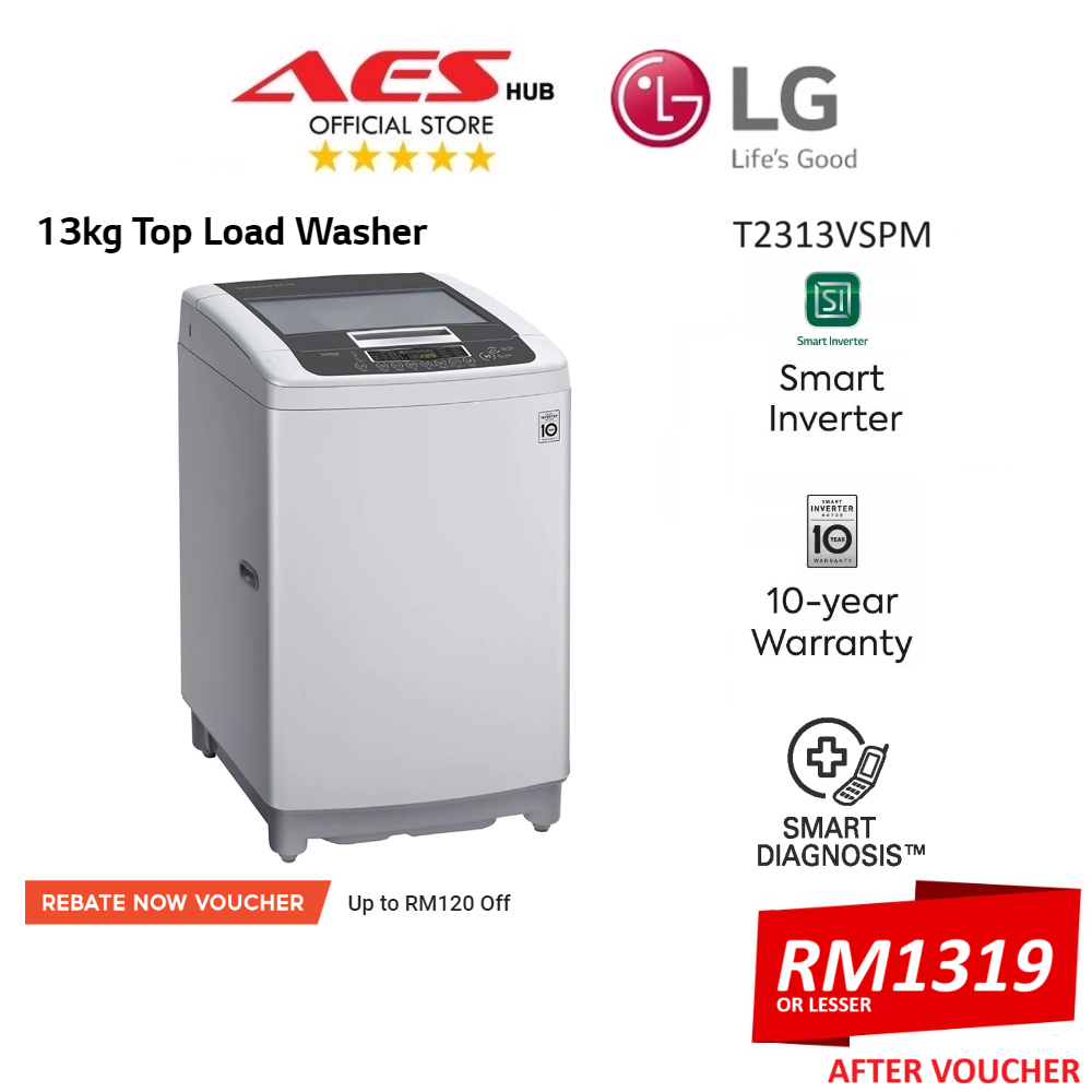 LG 13KG Top Load Washing Machine Auto Inverter Direct Drive Washer