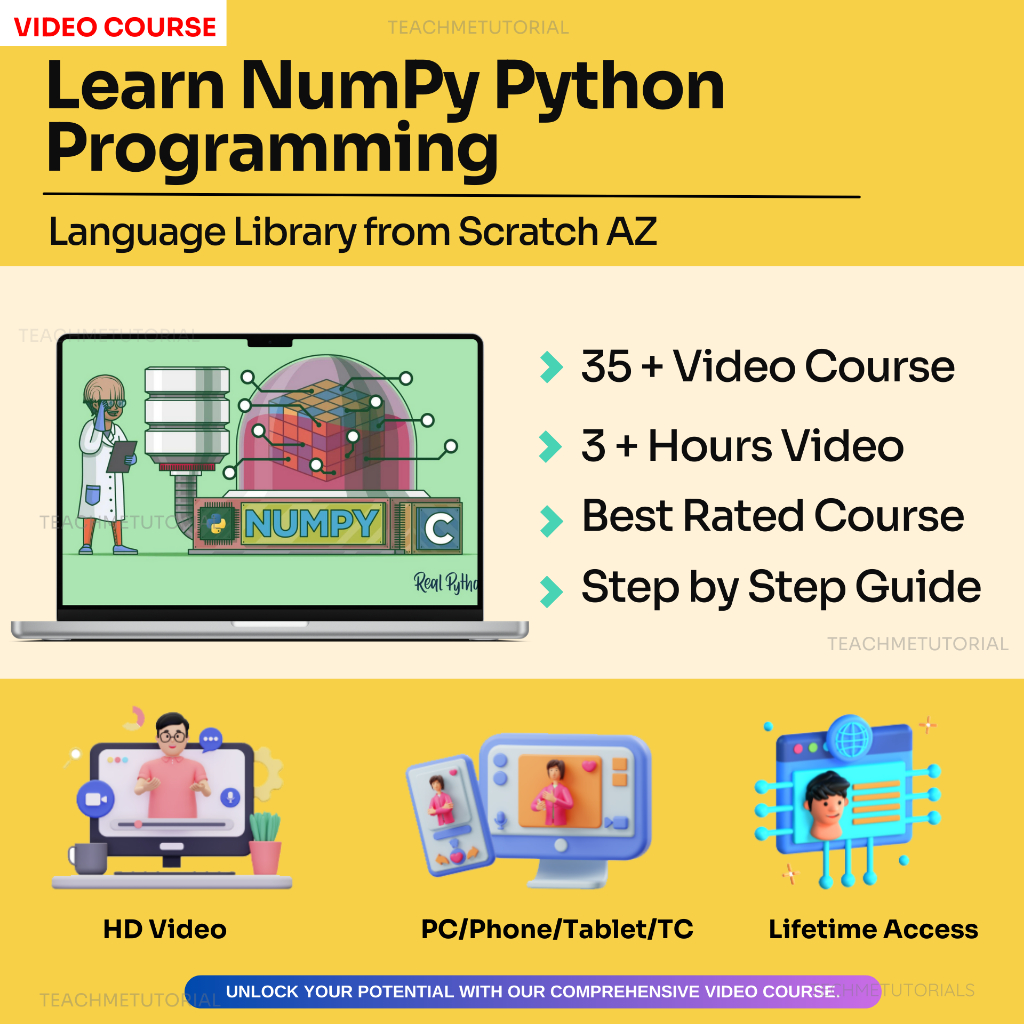 NumPy Python Programming Language Library from Scratch A-Z | Shopee ...